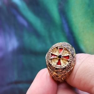 Men's fashion ring, sterling silver